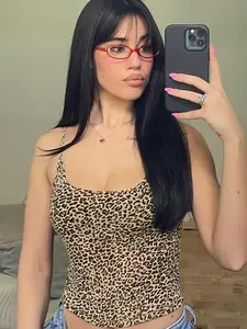 Women's Leopard Print Backless Crop Cami Top, Adjustable Strap Spaghetti Strap Top for Summer, Fashion Women's Top for Daily Wear
