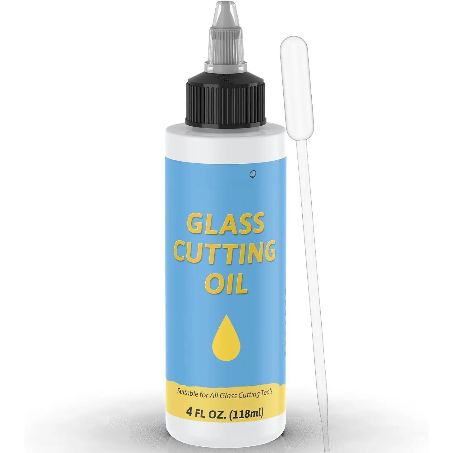Glass  Oil with Precision Application Top, Suitable for an Array of Glass  and Glass  Tools, 4 oz  Glass  Oil for Glass Cutters/Tiles/Mirrors/Mosaic - by