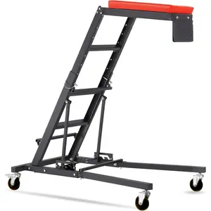 48"-64" Top Automotive Creeper, Engine Creeper, 400 LBS Capacity High Top Creeper, 4 Swivel Caster Wheels, Adjustable Height Foldable Creeper for Home Garage Workshop Repair Maintenance