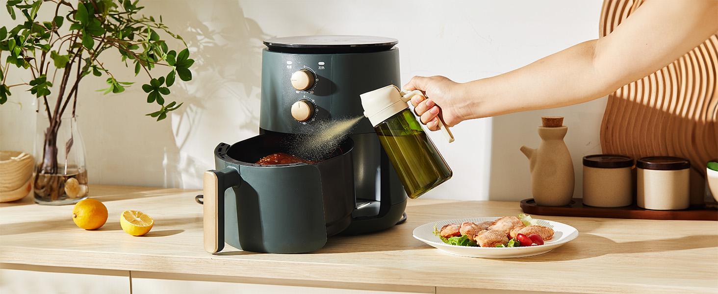 Leakproof Glass Olive Oil Dispenser Bottle with Auto Flip Cap, Condiment Container for Vinegar, Soy Sauce, Cooking Oil, Kitchen Gadget