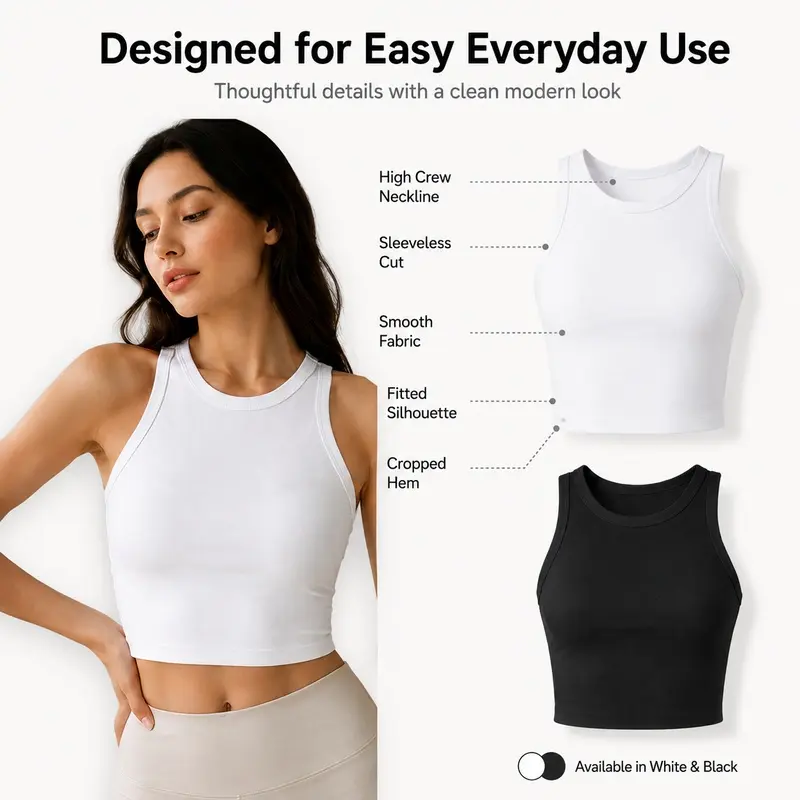 Women's casual sports vest, suitable for fitness, running, and tennis, new model, high-quality fabric, casual sports fashion.