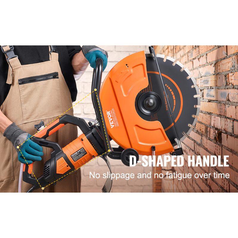 VEVOR Electric Concrete Saw, 16 in, 3200 W Motor Circular Saw Cutter with Max. 6 in Adjustable Cutting Depth, Wet Disk Saw Cutter Includes Water Line, Pump and Blade, for Stone, Brick VEVOR Electric Concrete Saw, 16 in, 3200 W Motor Circular Saw Cutter with Max. 6 in Adjustable Cutting Depth, Wet Disk Saw Cutter Includes Water Line, Pump and Blade, for Stone, Brick