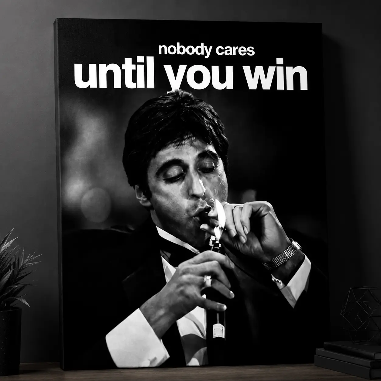 Motivational Canvas Poster |   Inspirational Quote Wall Art for Home Gym, Office & Workout Room Decor