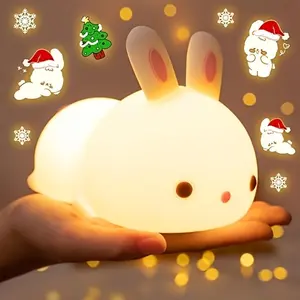 [Adorable Bunny Light] The Adorable Bunny Night Light Features a 30-Minute Timer And Touch Control, Enhancing The Ambiance of Any Room. It'S a Fun Home Decoration Perfect for Bedrooms And Living Rooms