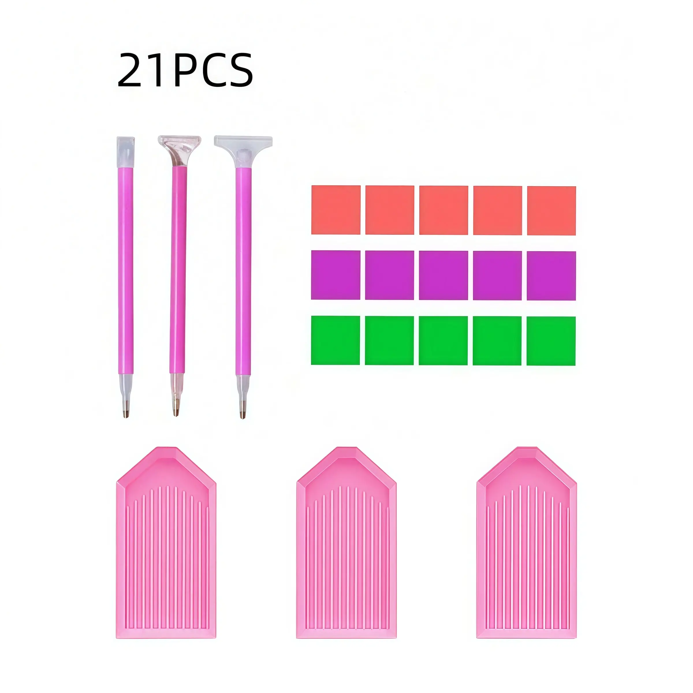 DIY Diamond Painting Tools, Rhinestone Pen, Colorful Clay, Tray, Quick Tool Pen, Diamond Embroidery Brush, DIY Supplies
