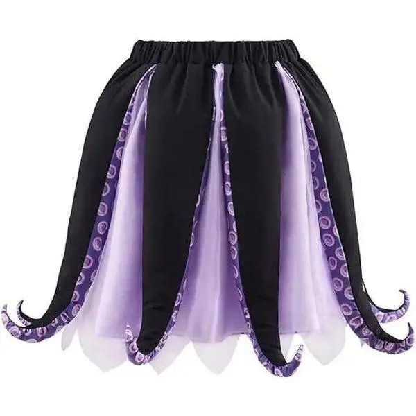 Ursula Costume Black Purple Sea Witch Costume Octopus Tentacle Tutu Dress for Women Halloween Carnival Party Mermaid Cosplay