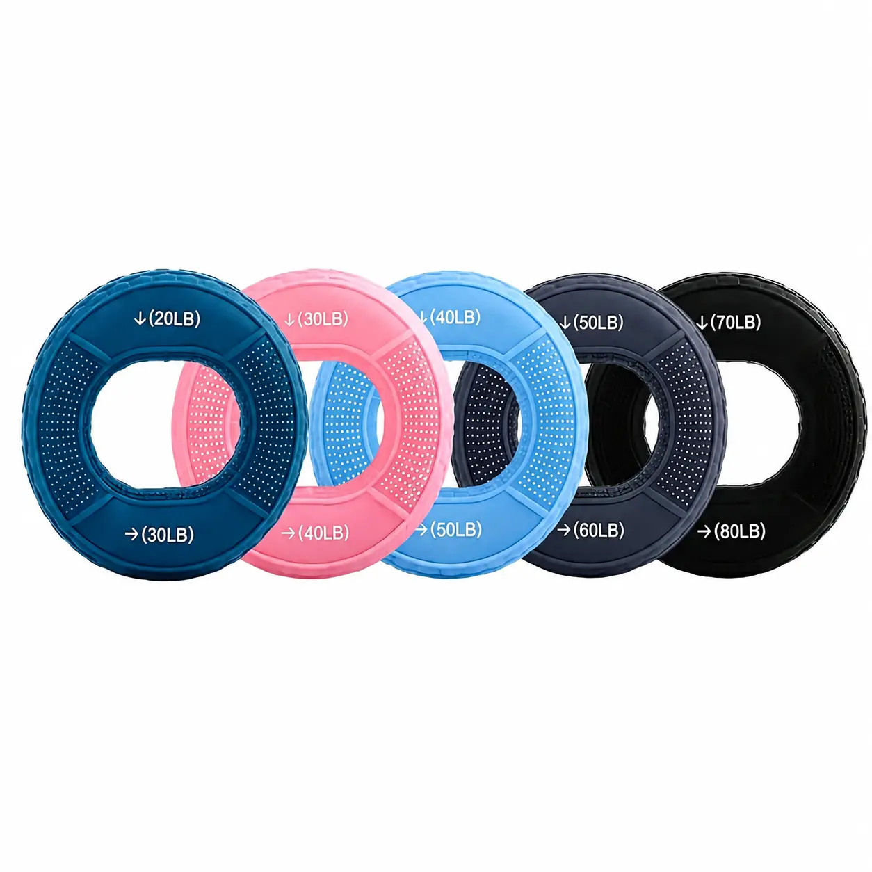 Silicone Grip Ring Elastic Grip Student Hand Workout Relaxation Strength Training Fitness Ring Grip Ring
