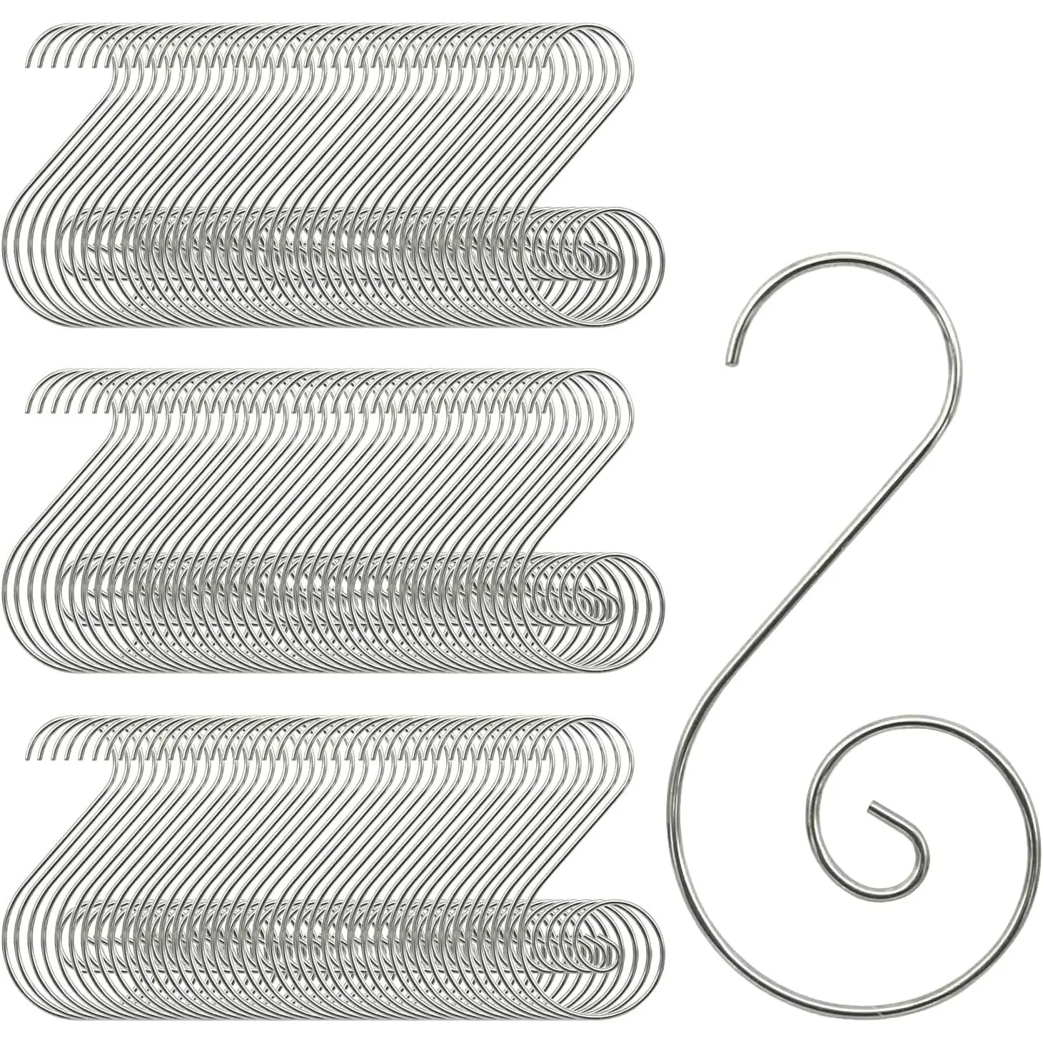 Christmas Ornaments Hooks Christmas Tree Hanger Great for Christmastree Decoration - 120 / Silverfidget toys