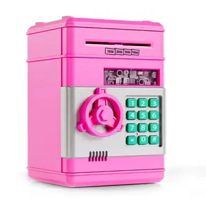 ATM Password Money bank, Simulated Safe Toy, Automatic Roll Money Note Coin Storage, Puzzle Money bank with Music, Birthday Gift