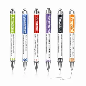 6/12Pcs  randomised pharmacy pens Nurse ballpoint pens Writing Pens Bulk black ink Nursing week gifts Ladies' student school medical assistant Pharmacist technician accessories supplies