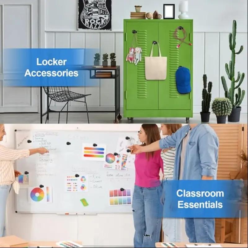 12-Piece Fridge Magnet Set, Refrigerator Magnet, Strong Magnetic Small Magnets for Whiteboard, Ideal for Office Classroom Kitchen Use, Durable Multifunctional Accessories