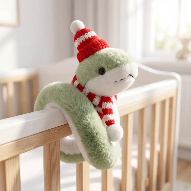 38cm Cute Snake Plush Toy, Funny Decorative Item, Transformable Arm Wrap, Mascot, Christmas Gift, Holiday Gift, Daily Decoration, Soft Cuddly Gift