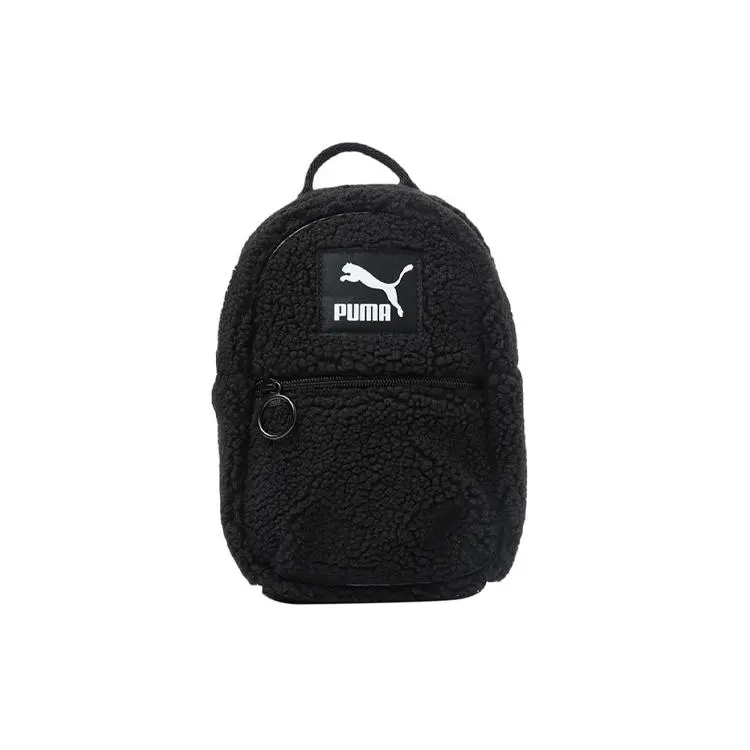 PUMA Prime Sherpa Minime Backpack for Men and Women – Casual Unisex Black Fabric Backpack