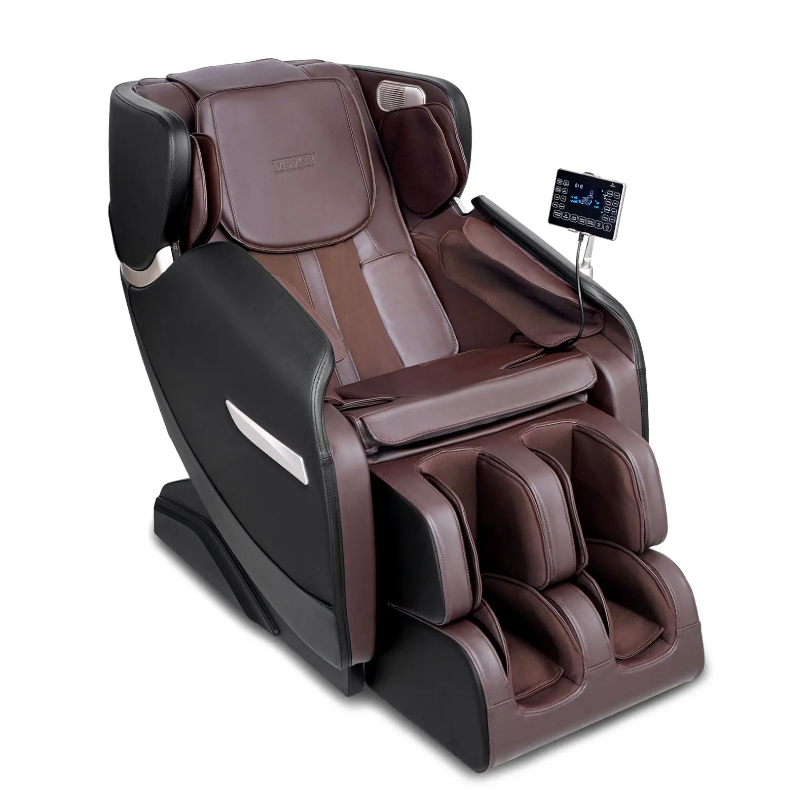 VEVOR Recliner Chair - Full Body Care Home Living Single Unit Zero Gravity Massage Chair with Multi Auto Modes, 3D Shiatsu, Heating, Bluetooth Speaker, Airbag, Foot Roller, Touch Screen