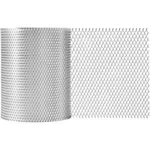 Aluminum Gutter Guard 5 Inch x 50 Feet Roll Leaf Filter Gutter Protection Protects from Branches Leaves Debris Easy Install Does Not Rust