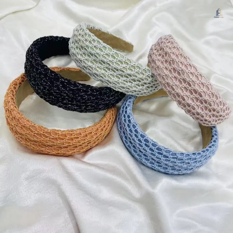 Women's Knitted Wide Padded Headband - Soft Fabric Volumizing Band for Fashion Look & Female Wear, Autumn Winter Soft Hair Accessory Gift
