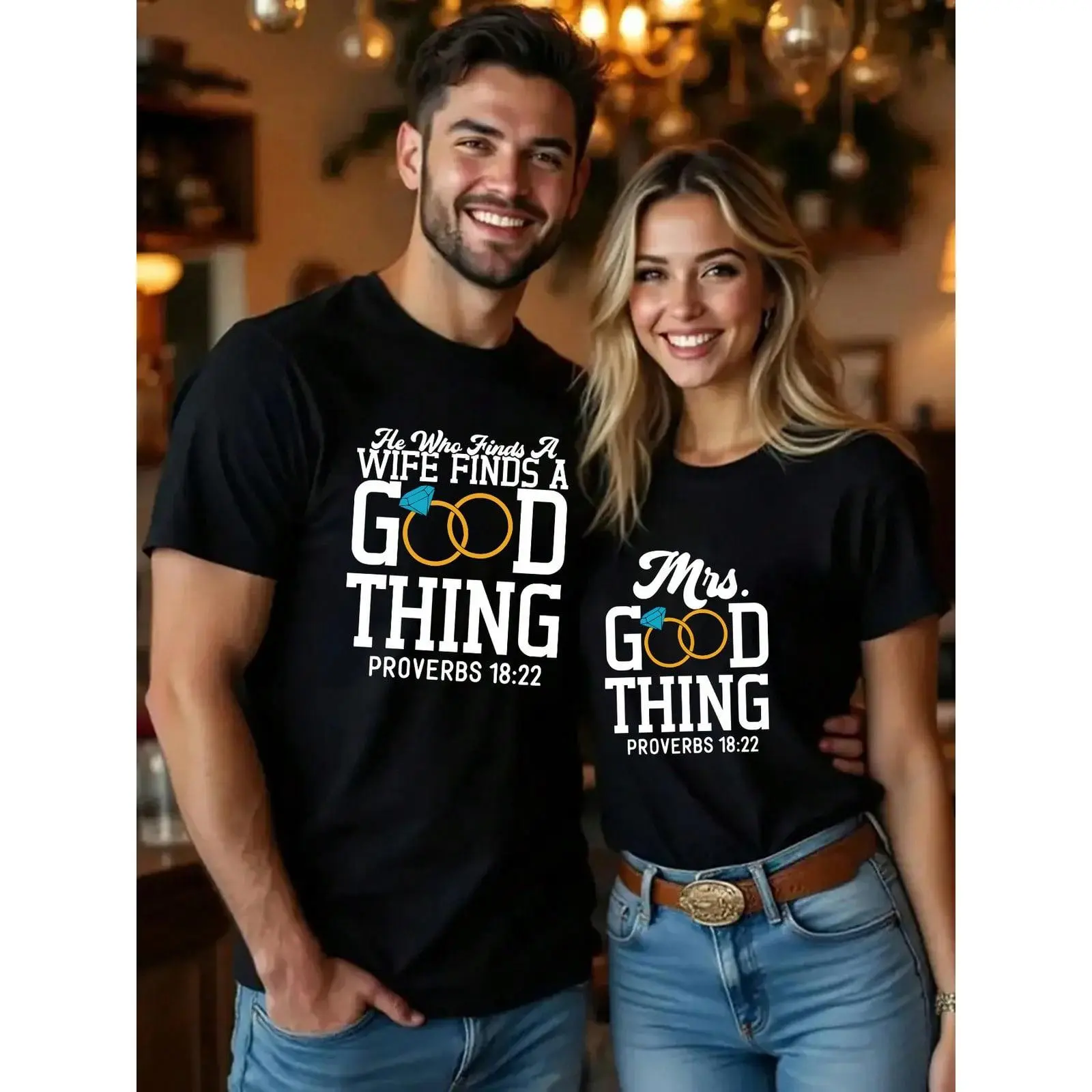 His & Hers Matching Couple's T-Shirts - Ized Initial/Name Monogrammed Tees, Matching Letter Pairs (/H, W/W, S/S) - Date Night Outfits, Anniversary Gifts, Summer Casual Wear - Machine Washable Couple Matching Apparel For Him & Her,Couple Matching T-Shirts