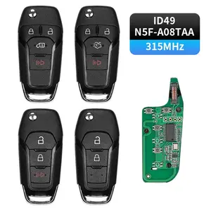 N5F-A08TAA With ID49 Chip 315 Mhz 2/3/4 Buttons HU101 Blade Car Remote Key For Ford Escort Fusion F150/F250 2013-2016 Transit