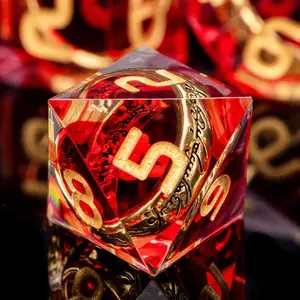 7 Resin Dice Set, Ice Texture Cloud Pattern, Semi-Transparent Base, Veins, Silver Color Numbers, D&d Coc Mtg Tabletop Games