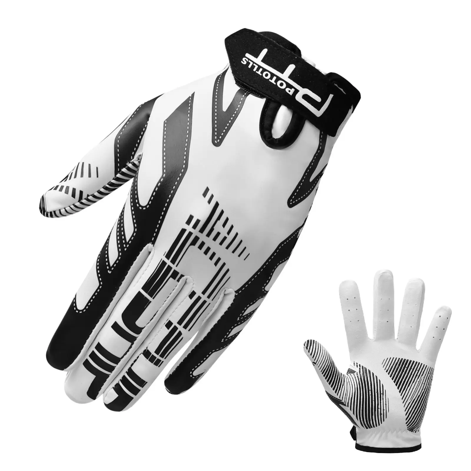 1 Pair Premium Golf Gloves, High Grip Breathable Full Finger Golf Gloves for Men Women, Flexible All Weather Golf Gloves for Adult Golfers, Golf Accessory