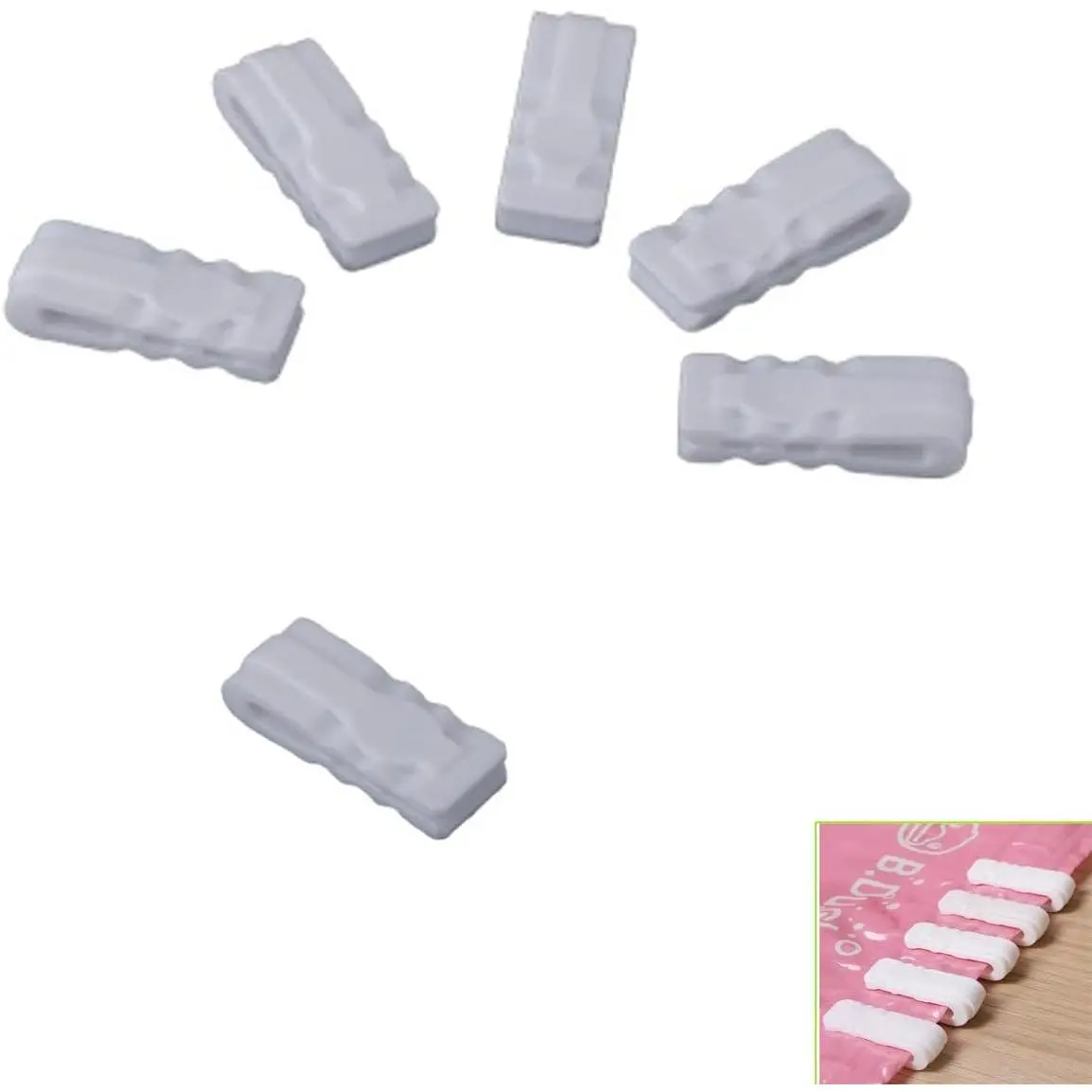 10 Pack Vacuum Storage Bags Sealing Clip Zipper Labor Saver Sliding Grip for Sous Vide Bags Space Saver Sealer Bag Airtight Shrink Compression Packing Bag   Storage Bags