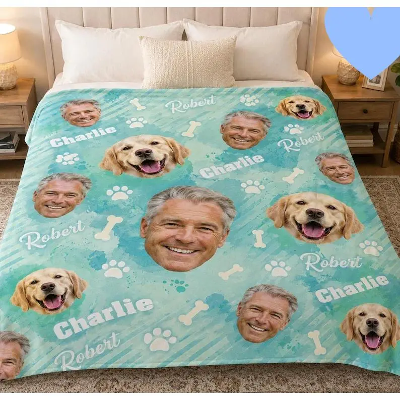 Personalized Polyester Beach Blanket - Custom Name, Text & Photo Print, Love Theme, Indoor/Outdoor Use, Christmas Gift for Room Decor