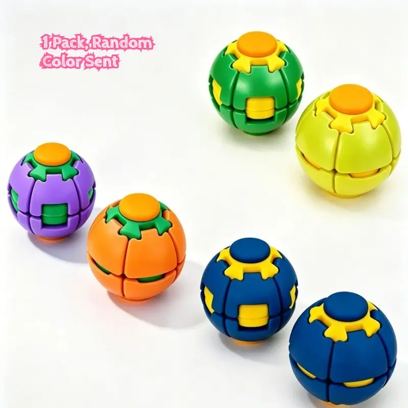 3D-Printed Press & Spin Fidget Toy – Push & Rotate Gyro Spinner, ADHD Stress Relief Sensory Tool for Teens & Adults, Quiet Satisfying Desk Fidget for Focus & Calm, Stress Relieving Tool, Sensory Stress Reliever