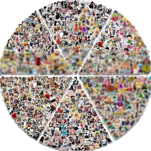 Large Anime Stickers Mixed Pack,600Pcs Mixed with Classic Anime Theme Sticker Pack, Valentine's Day Vinyl Waterproof Stickers for Bottles, Laptops, Skateboards&Notebooks for Adults&Kids&Teens