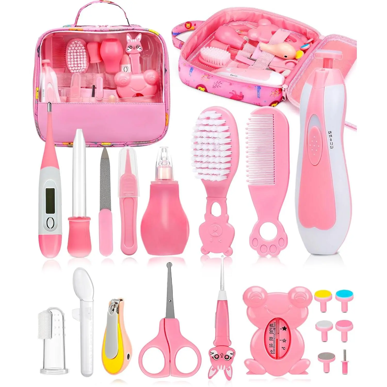 Baby Healthcare and Grooming Kit, Electric Safety Nail Trimmer Baby Nursery Kit, Newborn Care Kits with Hair Brush Comb  Newborn Infant Toddlers Baby Boys Girls Kids, Baby Shower Gifts