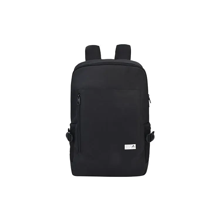 Adidas Large-Capacity Travel Zip Backpack for Men and Women – Polyester, Unisex Style, Black