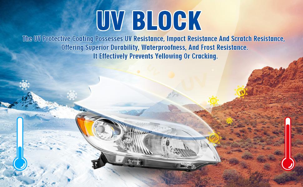 Headlight Assembly Compatible with 2009-2013 Toyota Matrix, Headlamp w/Bulbs Black Housing Amber Reflector Pair Left and Right # TO2502184, TO2503184