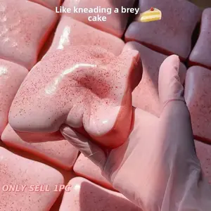 Viral Super-Soft Berry Toast King Ultra-Realistic Slow-Rise Squishy Toy Stress-Relief Fidget for Bread Lovers Perfect Gift Squishy Series Memory Foam Texture