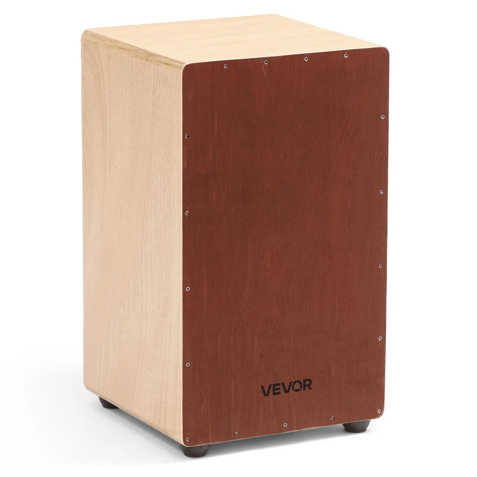 VEVOR Large Birchwood Cajon Box Drum, Percussion Instrument with Snare Wires
