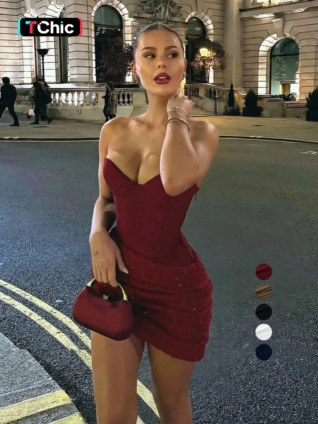 Shimmering Halter Top Dress, Elegant Formal Sequined Bodycon Dress, Evening Party Dresses, Perfect for Parties & Special Occasions, Women's Fashionable Evening Gown