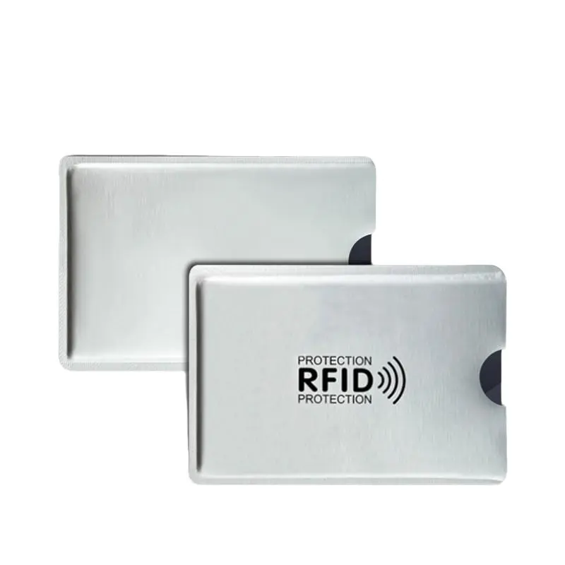 Laser Card Case Aluminum Foil Anti-Magnetic ID Holder, Rfid Shielding Credit Card Protector, Secure Wallet Accessory
