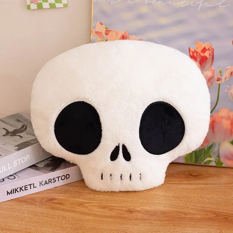 Halloween Skull Bone Plush Pillow Toy, Soft and Cozy Halloween Decoration, Perfect Gift for Horror Lovers, Unique Home Decor Item