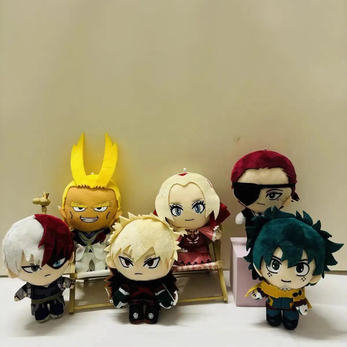 2024 original My Hero Academia Plush Toys Cartoon Izuku Midoriya Katsuki Bakugou Shouto Todoroki Stuffed Dolls Kids Gifts 15cm