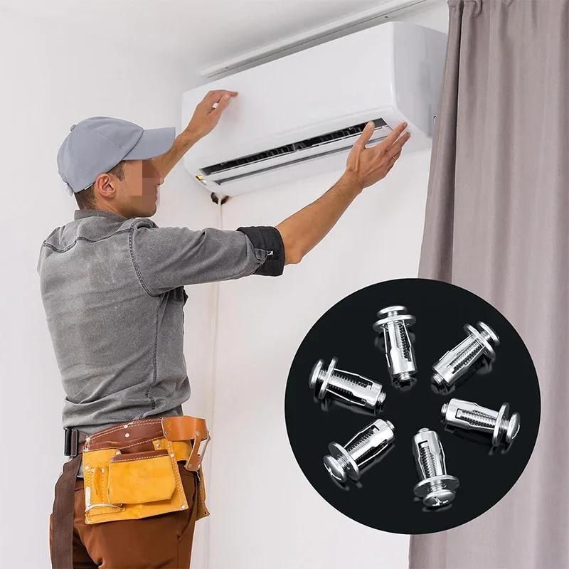 M4-M8 Flower Shaped Expansion Screw & Nut Combination, Anchor Screws, Hardware Accessories for License Plate, Hollow Wall, Advertising Board (Screw + Nut Equals 1 Count)