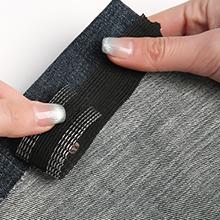 1.5 Inch Width Hem Tape for Pants - No Sew Washable Hem Tape, Easy Iron-On Hem Tape for Quick Repairs and Alterations (Black, 5.5 Yard)