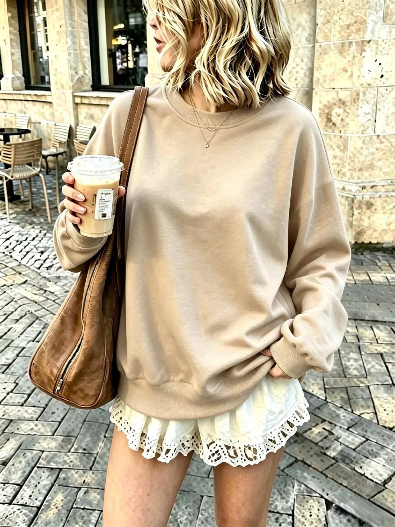 Women's Loose-Fit Round Neck Sweatshirt, Long Sleeve Casual Pullover, Fall & Winter Streetwear, Plain Design, Multiple Colors Available