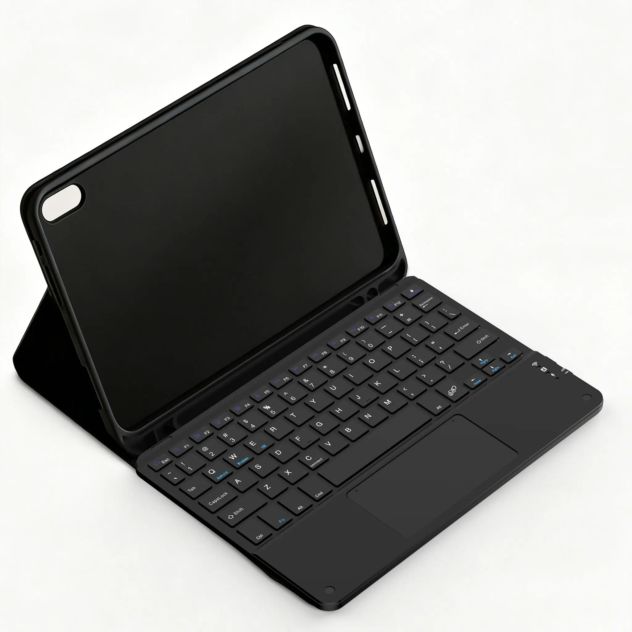 Touchscreen Keyboard Case, /, KeyboardEnglish Letters, iPad 10/11 (a16), Silent Scissor Feet, Wireless Bluetooth-compatible, Magnetic, 420mah Battery, Type-C Charging, Wireless Tablet Keyboard