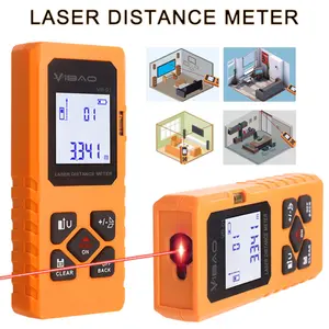 USB Rechargeable Laser Distance Meter 40m/60m – Portable Handheld Rangefinder, M/in/Ft Unit Switching, Backlit LCD, Digital Tape Measure, Electronic Angle Sensor, Distance/Area/Volume/Pythagorean Measurement