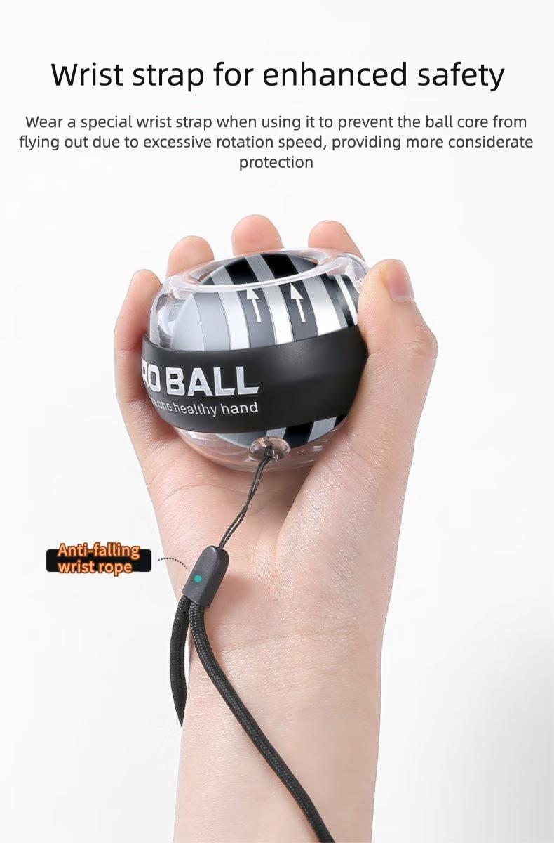 Gyro Ball Auto-Start| Ultimate Portable Wrist & Forearm Trainer for Athletes, Office Workers & Fitness Lovers – Build Grip Strength, Relieve Pain & Tone Muscles Anywhere at Home, Gym or Office