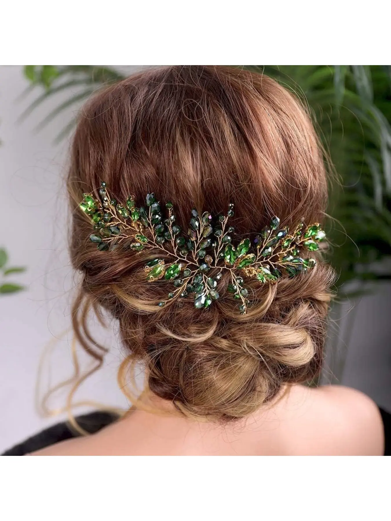 Cross-border hot-selling crystal hairbands, European and American brides with updos, wedding headbands, hair accessories, hand-beaded back-pressed accessories, Headwear, Jewel