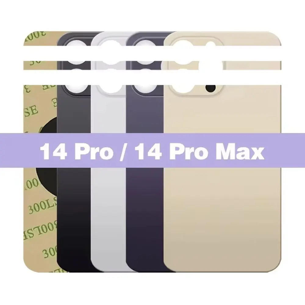 1PCS For IPhone 14 Pro Max/14 Pro Magnetic Back Glass Housing Replacement with Battery Cover & Small Parts