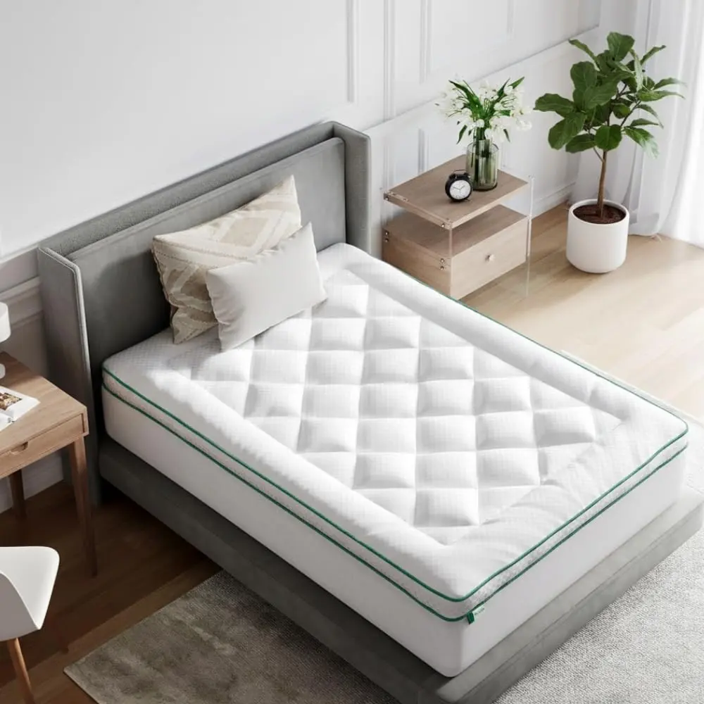 Twin Mattress Topper, Extra Thick Pillow Top Mattress Pad, Down Alternative Fill Breathable Cover, 8-21" Deep Pocket Soft Bed Topper for Back Pain Relief