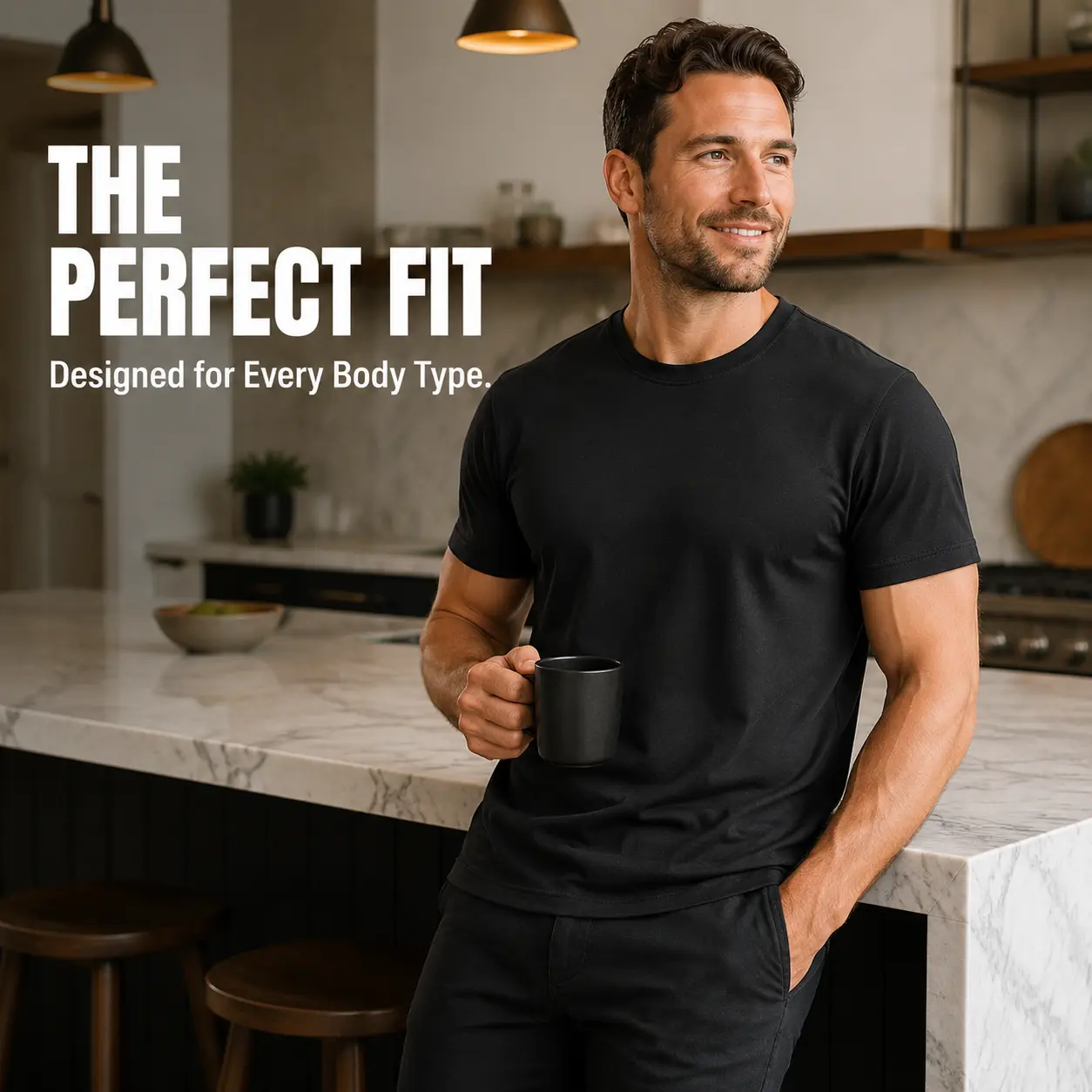 Men's 100% Pure Cotton Short-Sleeve Round Neck Basic T-Shirt - 180 GSM Soft Durable Breathable Casual Menswear Top, Solid Classic White Black, XS-5XL, All Season Summer Outdoor Use, Customizable