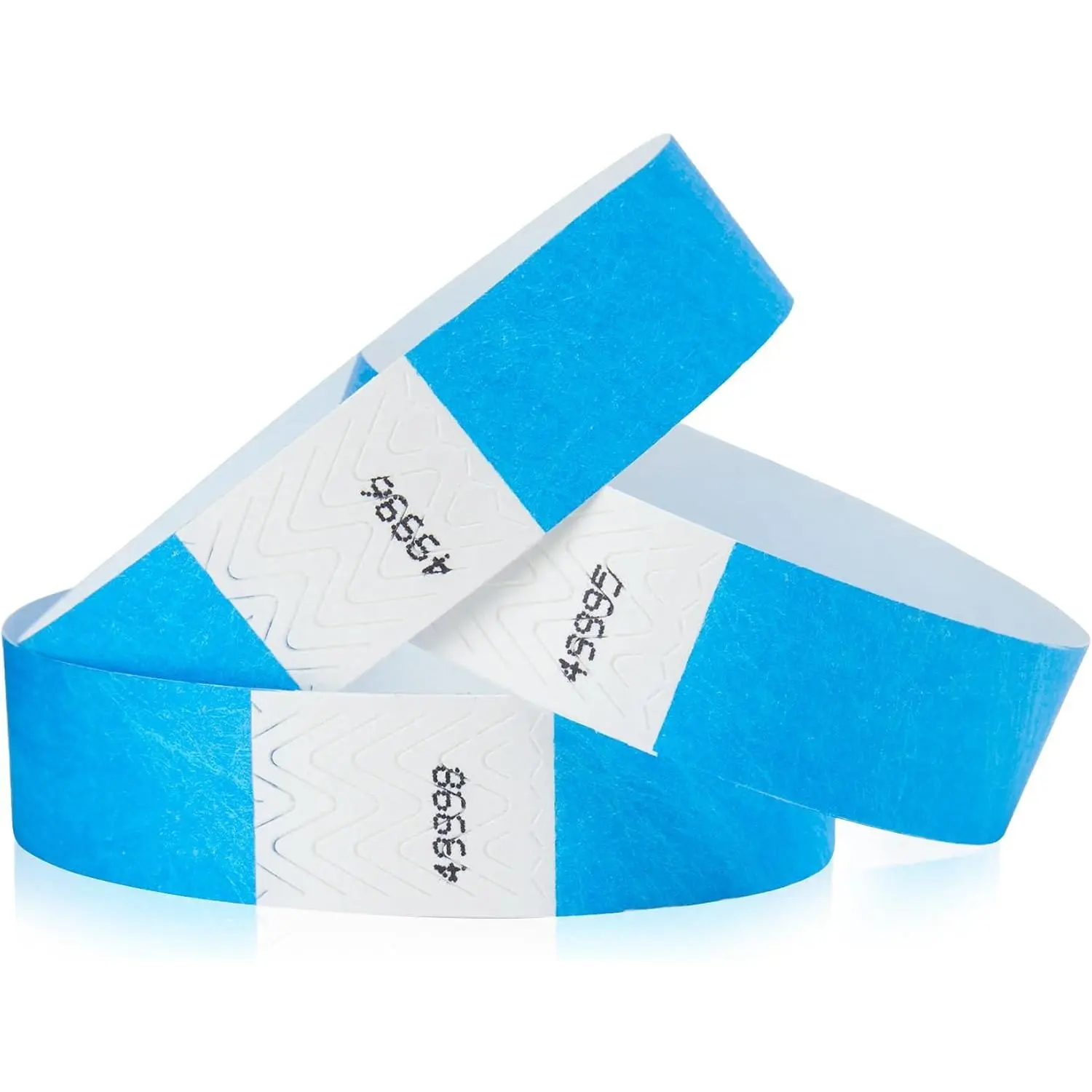 300  Neon Blue Tyvek Wristbands for Events – Tamper-Proof Design & Fluorescent Color  Reuse – -Grade Bracelets for  &  ID, Party & VIP
