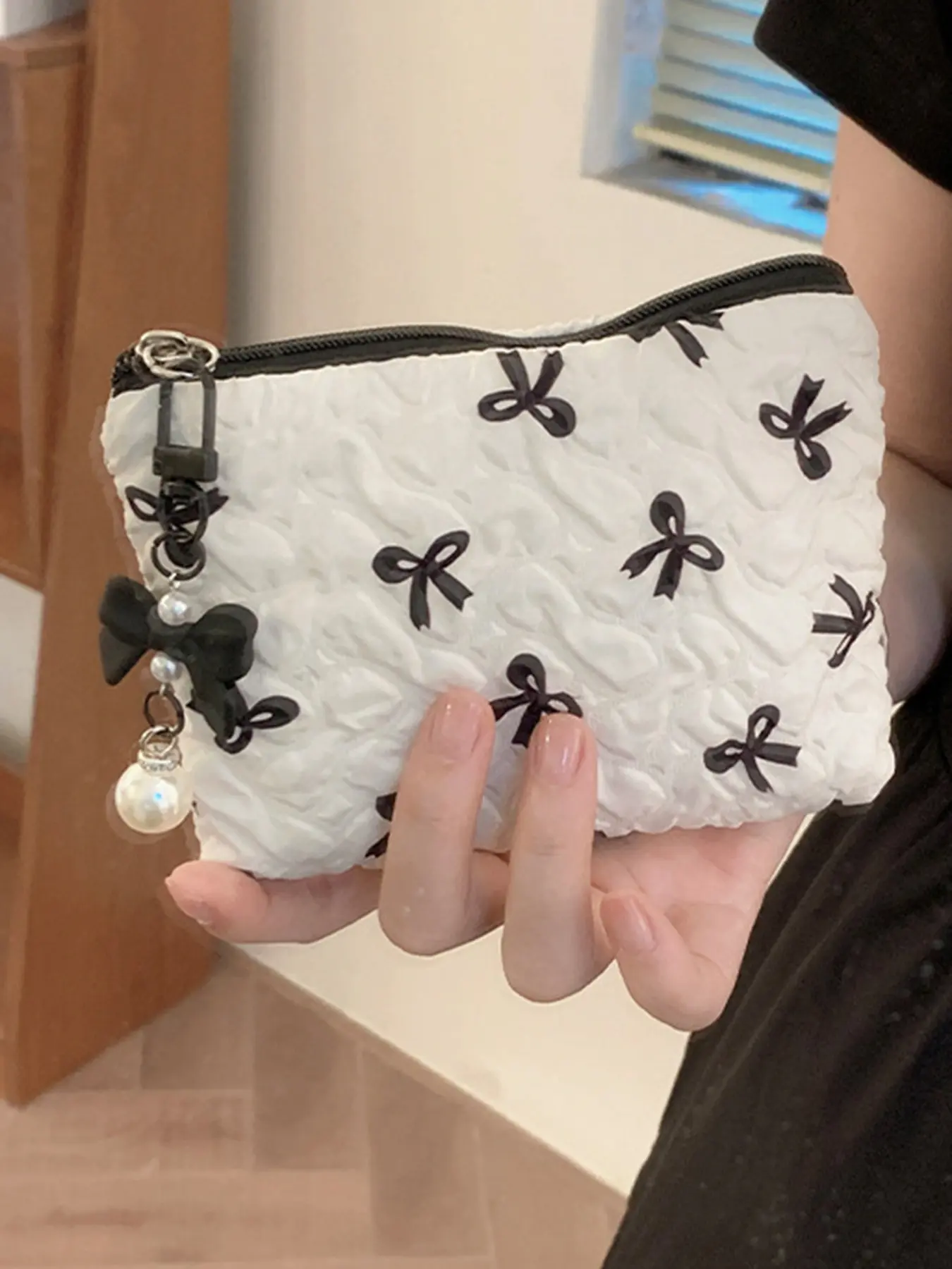 Cute Makeup Bag Coin Purse, Handheld Lipstick Organizer, Cosmetic Storage Pouch, Single Pack, Perfect for Travel & Daily Use, Cosmetic Bags, Beauty Storage Pouch