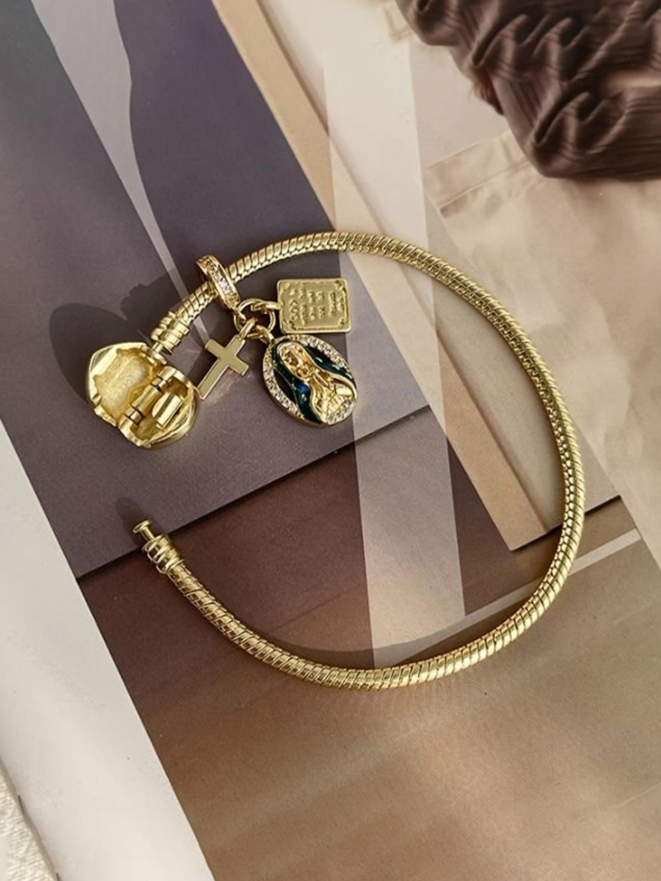 1 Piece Stylish Versatile Top for Women, Trendy Casual Wear for All Occasions, Comfortable and Fashion Forward Apparel, Charm Bracelet